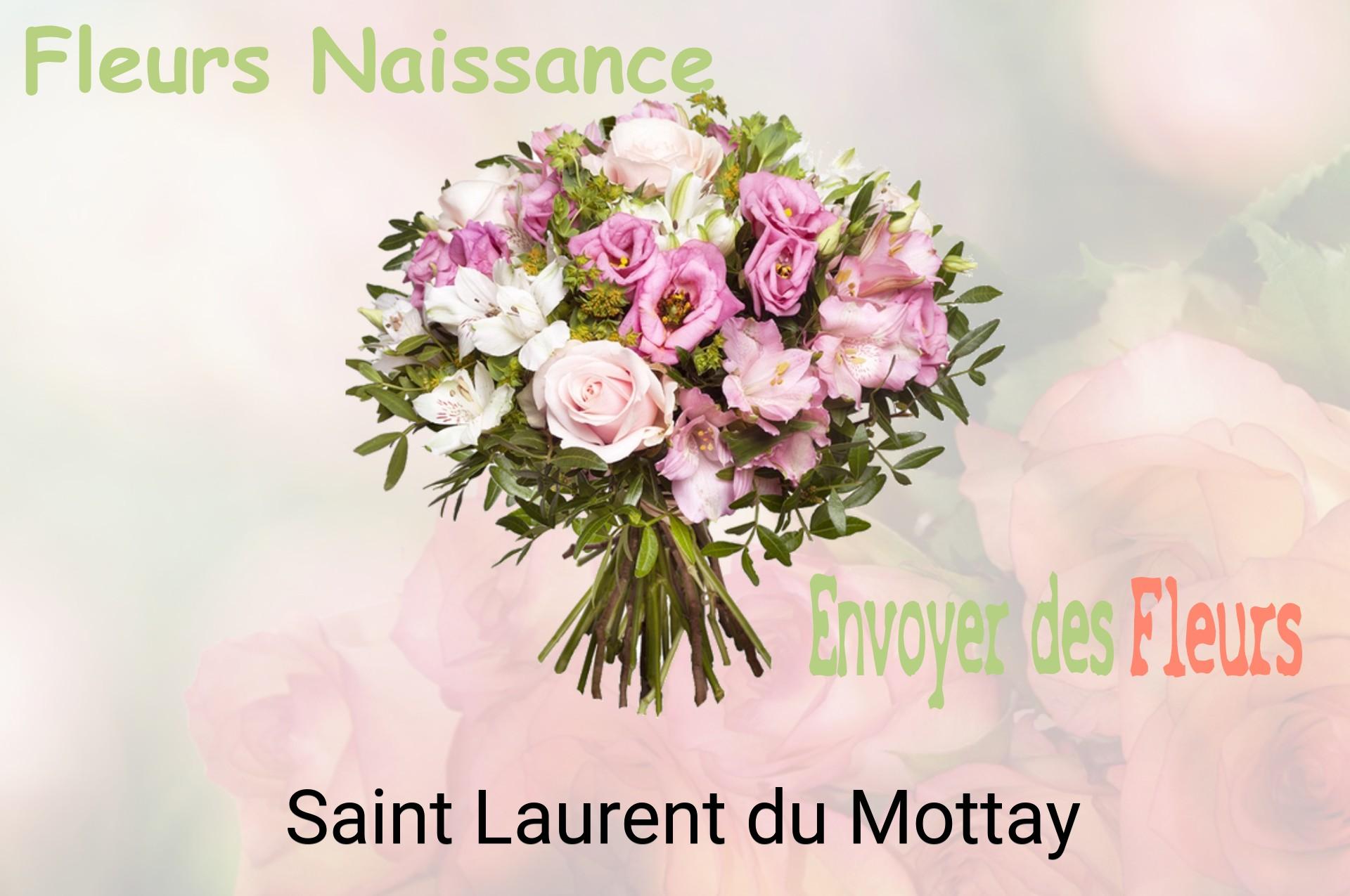 Bouquet de fleurs de naissance livré à Saint-Laurent-du-Mottay